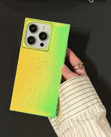 Frosted Laser Neon Square iPhone Case SALT & LEMONS