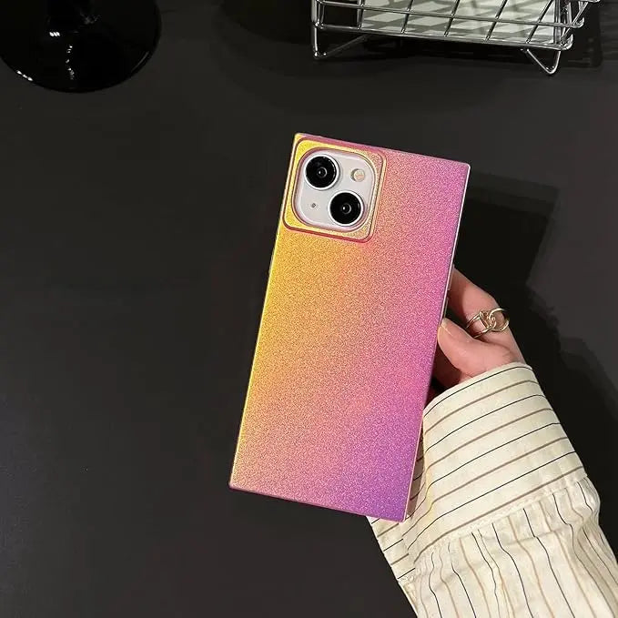 Frosted Laser Neon Square iPhone Case SALT & LEMONS