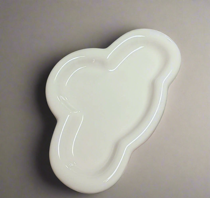 Cute Cream Cloud Stylish Ceramic Plate - SALT & LEMONS