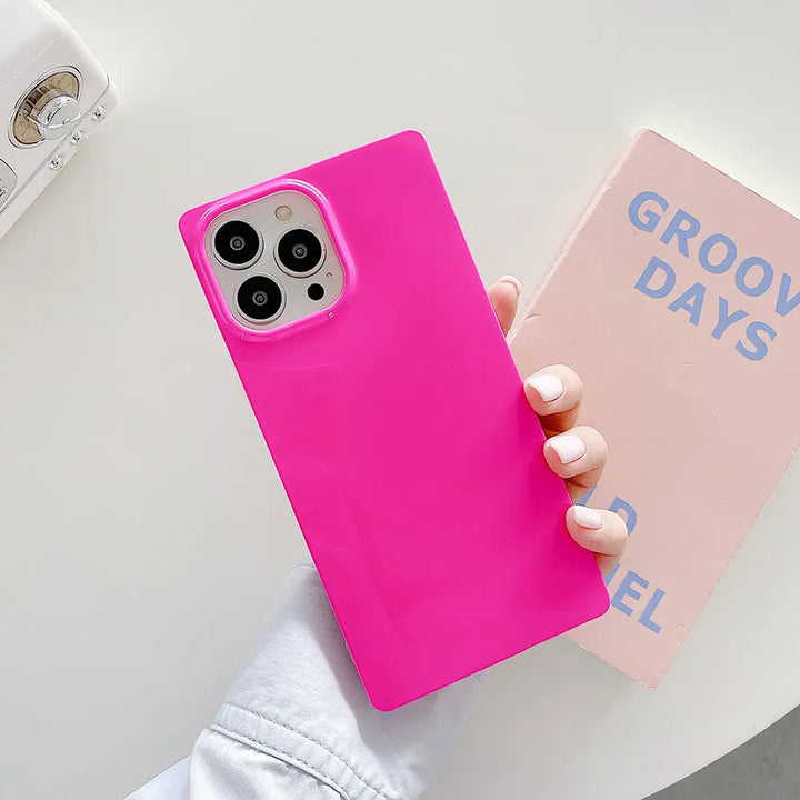 Fluorescent Color Soft Shell Square iPhone Case SALT & LEMONS