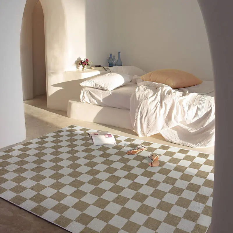 Retro Classic Multi Colored Checkerboard Rug - SALT & LEMONS
