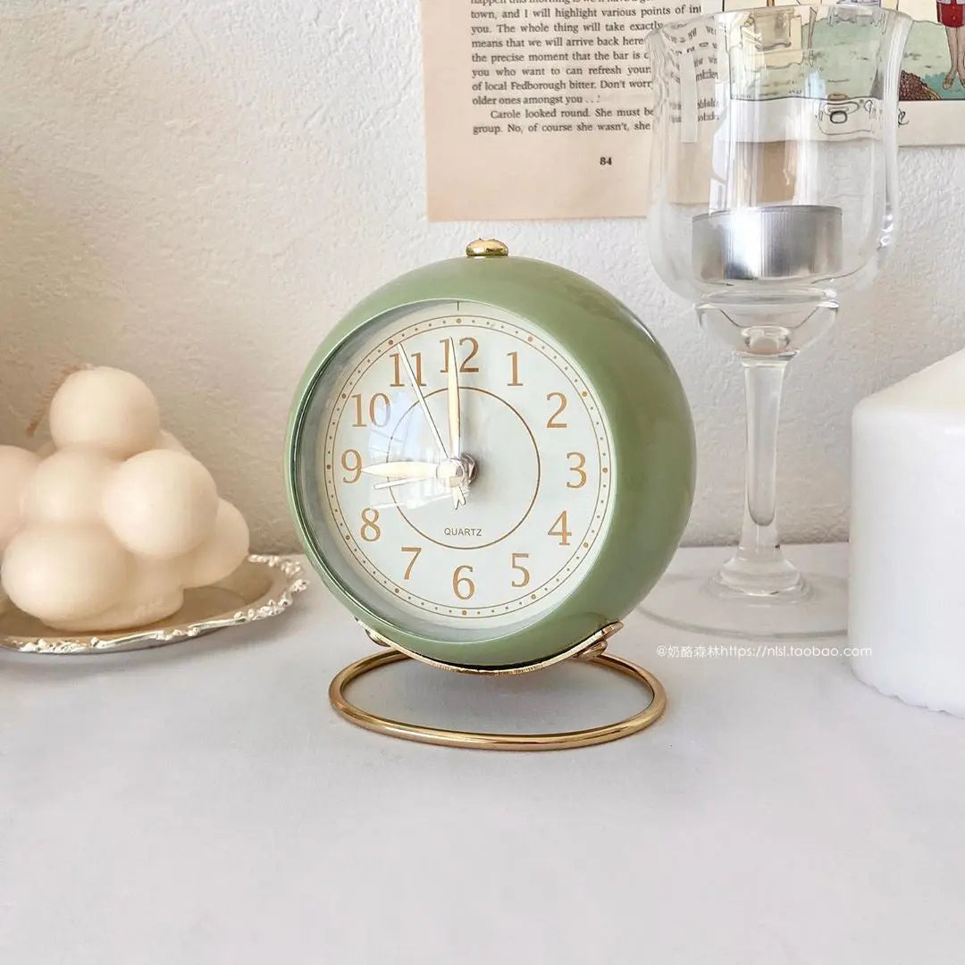 Retro Vintage Style Gold Detailing Alarm Clocks - SALT & LEMONS